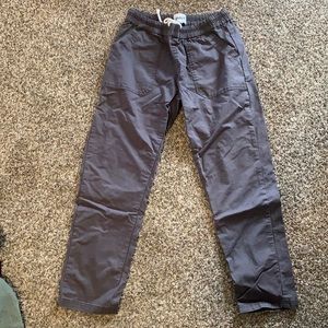 Pact woven twill roll up pants
